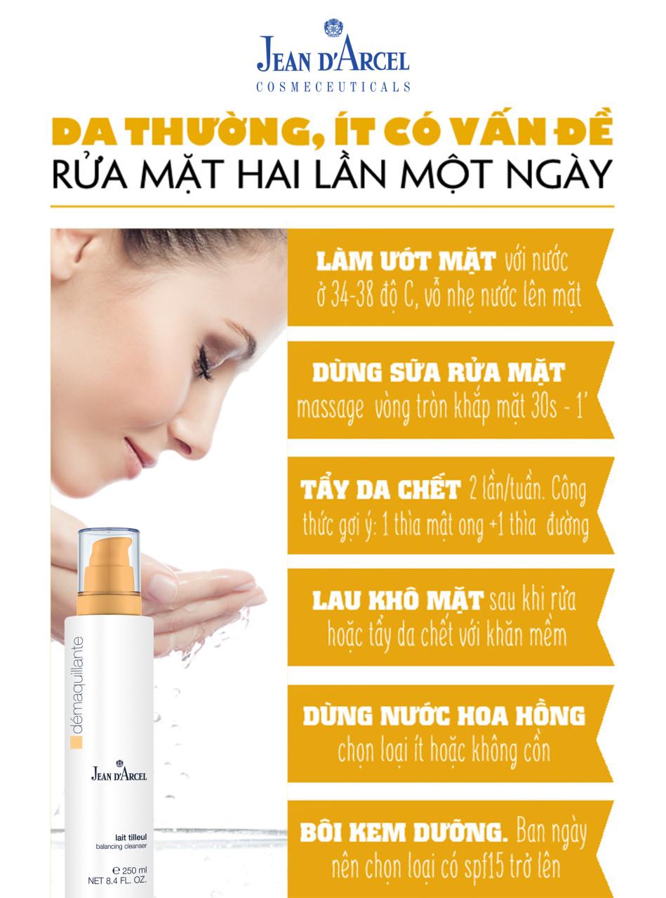 Sữa rửa mặt cho da thường và da hỗn hợp