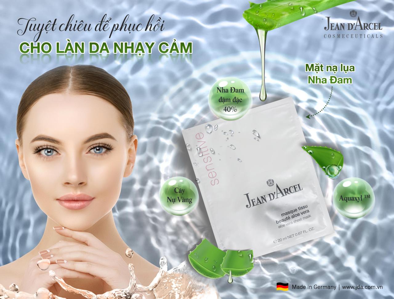 Mặt nạ lụa nha đam phục hồi da dịu nhẹ