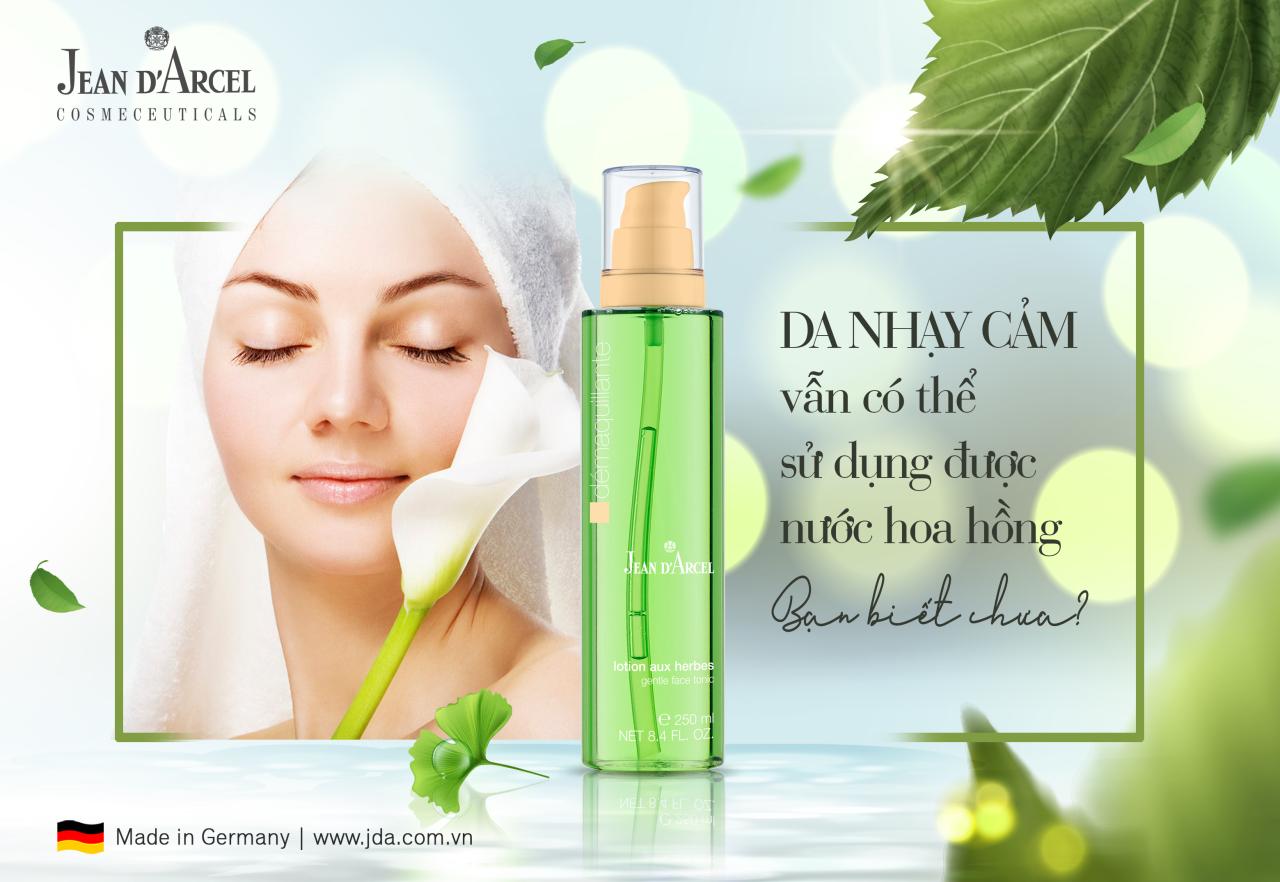 Nước hoa hồng cho da khô và da nhạy cảm