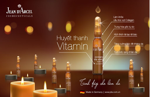 Huyết thanh vitamin làm tươi mới, trắng sáng da