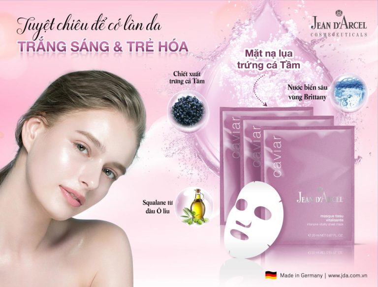 J167 – Intensive Vitality Sheet Mask – Mặt nạ lụa trứng cá tầm trẻ hóa da cấp kỳ